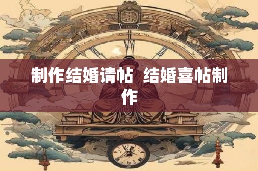 制作结婚请帖  结婚喜帖制作
