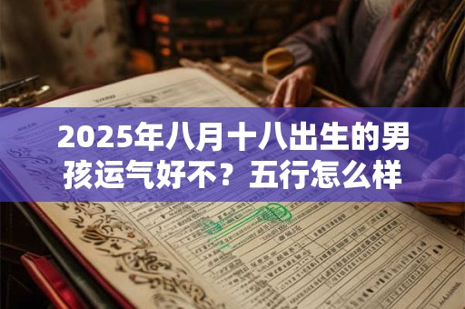 2025年八月十八出生的男孩运气好不？五行怎么样