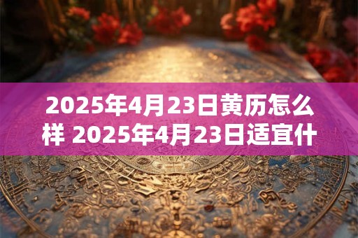 2025年4月23日黄历怎么样 2025年4月23日适宜什么事情