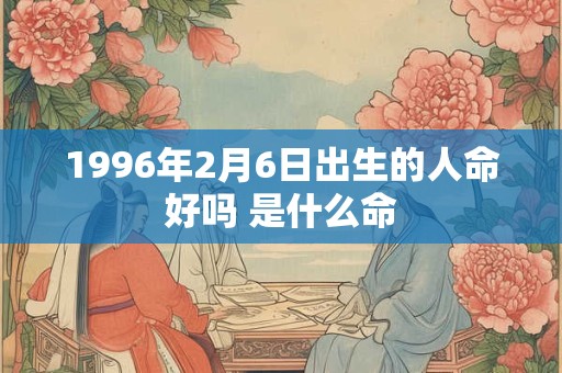 1996年2月6日出生的人命好吗 是什么命