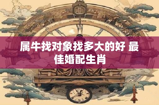 属牛找对象找多大的好 最佳婚配生肖