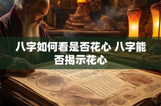 八字如何看是否花心 八字能否揭示花心