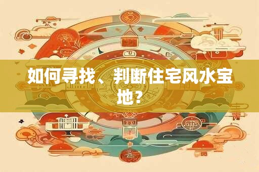 如何寻找、判断住宅风水宝地？