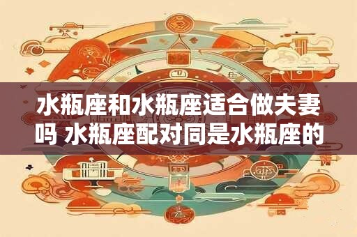 水瓶座和水瓶座适合做夫妻吗 水瓶座配对同是水瓶座的婚姻可行吗