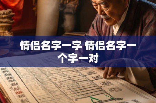 情侣名字一字 情侣名字一个字一对