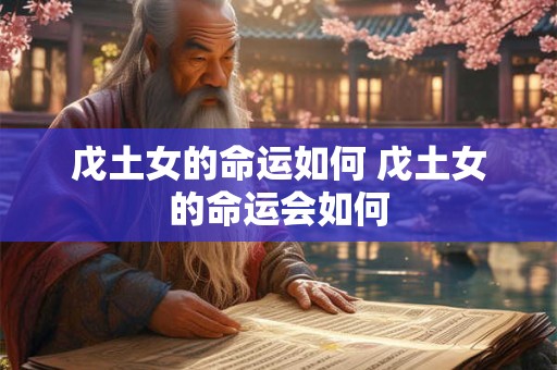 戊土女的命运如何 戊土女的命运会如何