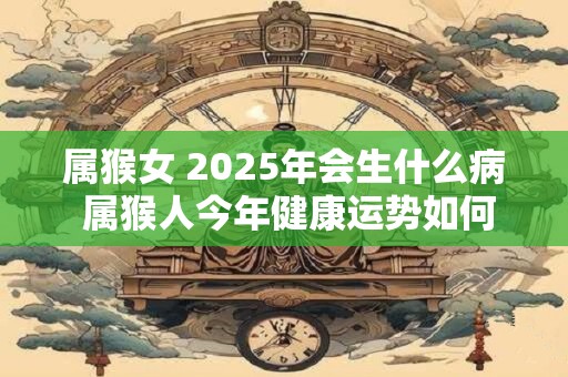 属猴女 2025年会生什么病 属猴人今年健康运势如何