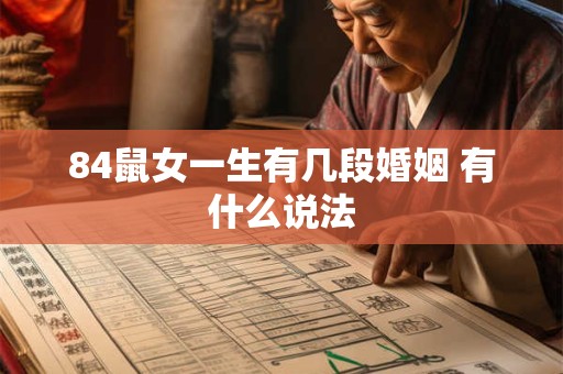 84鼠女一生有几段婚姻 有什么说法