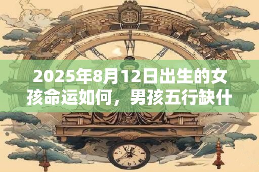 2025年8月12日出生的女孩命运如何，男孩五行缺什么