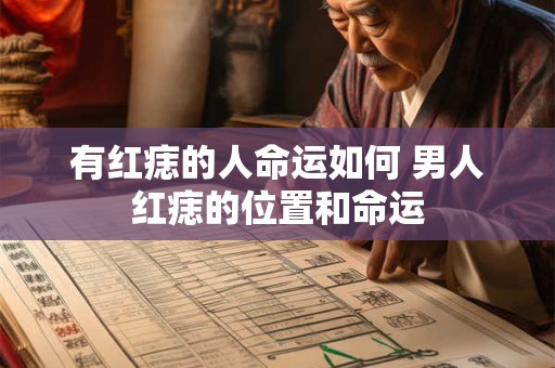 有红痣的人命运如何 男人红痣的位置和命运