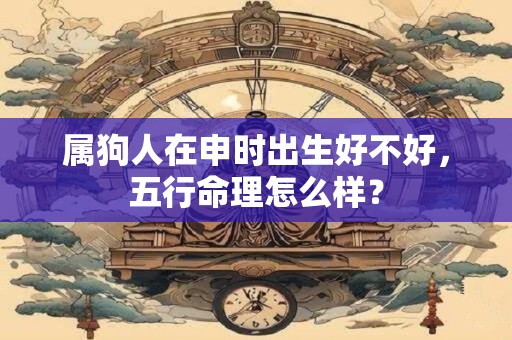 属狗人在申时出生好不好,五行命理怎么样? 属狗人在申时出生好不好,五行命理怎么样?
