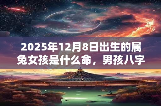 2025年12月8日出生的属兔女孩是什么命，男孩八字命运分析