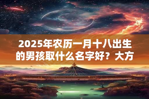 2025年农历一月十八出生的男孩取什么名字好？大方洋气的名字推荐