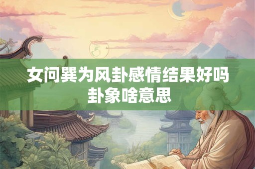 女问巽为风卦感情结果好吗 卦象啥意思
