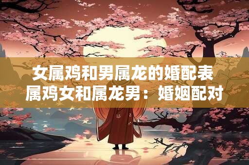 女属鸡和男属龙的婚配表 属鸡女和属龙男：婚姻配对分析