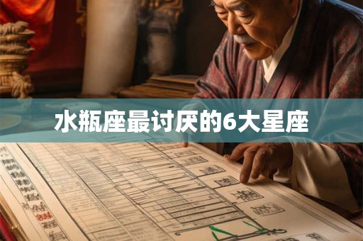 水瓶座最讨厌的6大星座