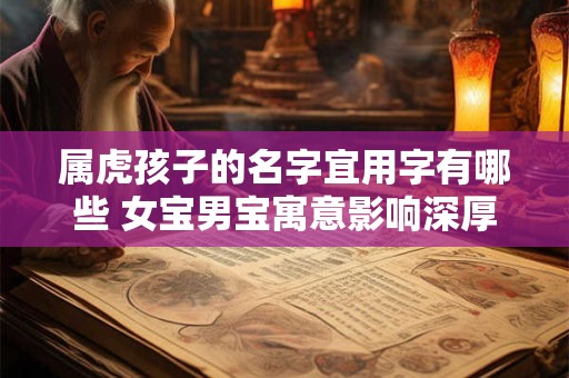 属虎孩子的名字宜用字有哪些 女宝男宝寓意影响深厚名字