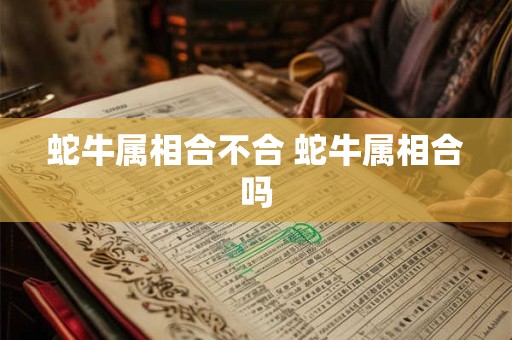蛇牛属相合不合 蛇牛属相合吗