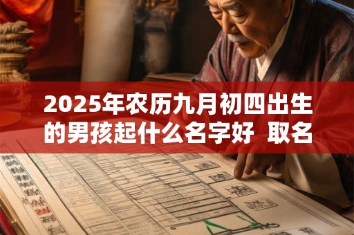 2025年农历九月初四出生的男孩起什么名字好  取名方法