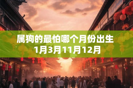 属狗的最怕哪个月份出生 1月3月11月12月
