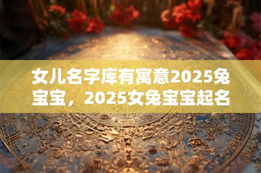 女儿名字库有寓意2025兔宝宝，2025女兔宝宝起名宜用字