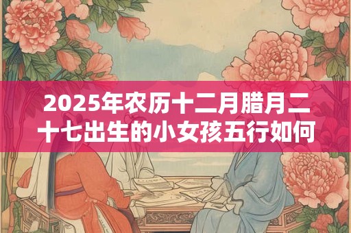 2025年农历十二月腊月二十七出生的小女孩五行如何 取名宜用字