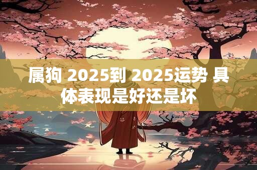 属狗 2025到 2025运势 具体表现是好还是坏