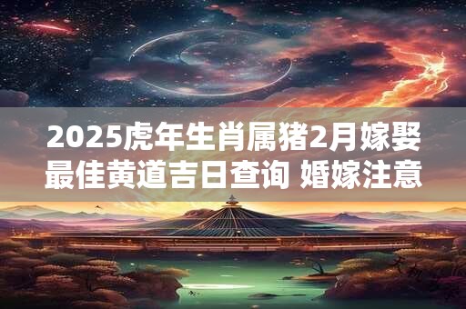 2025虎年生肖属猪2月嫁娶最佳黄道吉日查询 婚嫁注意事项