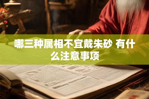 哪三种属相不宜戴朱砂 有什么注意事项