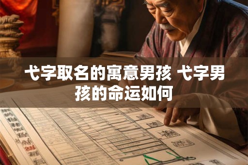 弋字取名的寓意男孩 弋字男孩的命运如何