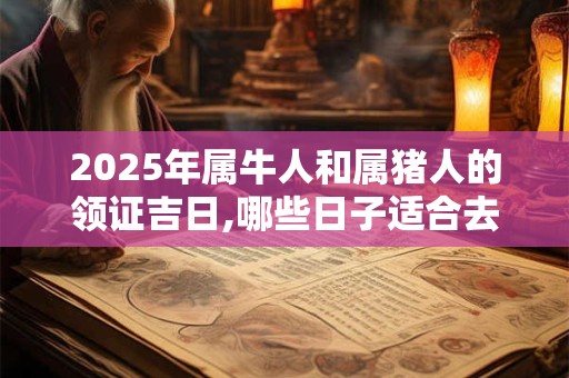 2025年属牛人和属猪人的领证吉日,哪些日子适合去领证