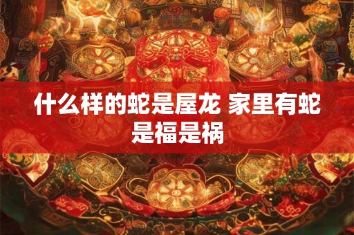 什么样的蛇是屋龙 家里有蛇是福是祸