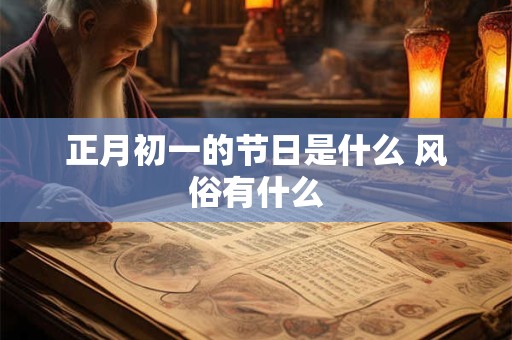 正月初一的节日是什么 风俗有什么 正月初一的节日是什么 风俗有什么