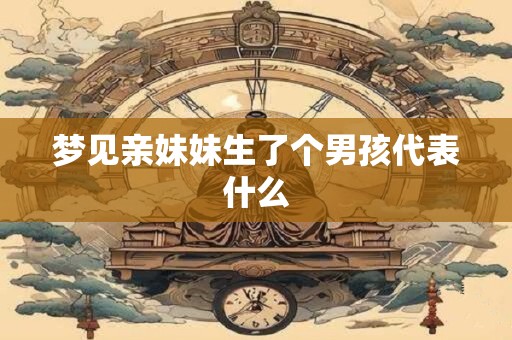 梦见亲妹妹生了个男孩代表什么