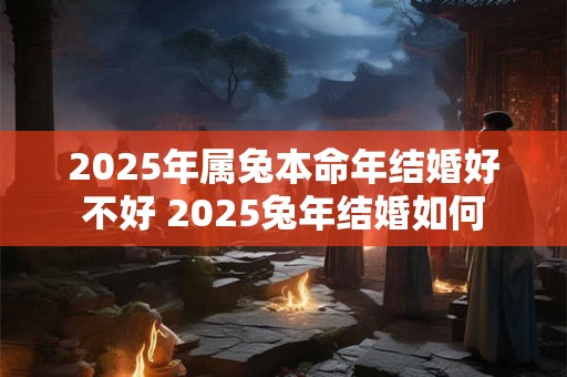 2025年属兔本命年结婚好不好 2025兔年结婚如何