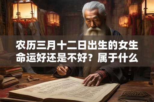 农历三月十二日出生的女生命运好还是不好？属于什么命？