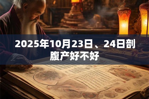 2025年10月23日、24日剖腹产好不好