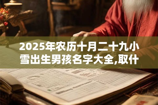 2026年农历十月二十九小雪出生男孩名字大全,取什么名字最好 2026年农历十月二十九小雪出生男孩名字大全,取什么名字最好