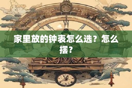 家里放的钟表怎么选？怎么摆？