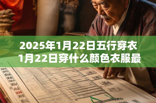 2025年1月22日五行穿衣 1月22日穿什么颜色衣服最旺运