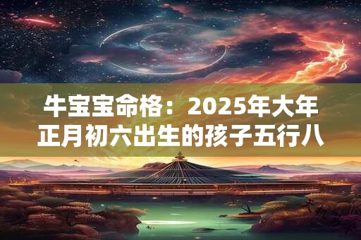 牛宝宝命格：2025年大年正月初六出生的孩子五行八字查询