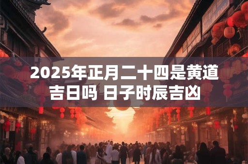 2026年正月二十四是黄道吉日吗 日子时辰吉凶 2026年正月二十四是黄道吉日吗 日子时辰吉凶