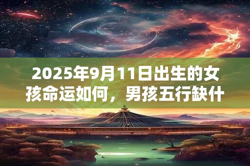 2025年9月11日出生的女孩命运如何，男孩五行缺什么