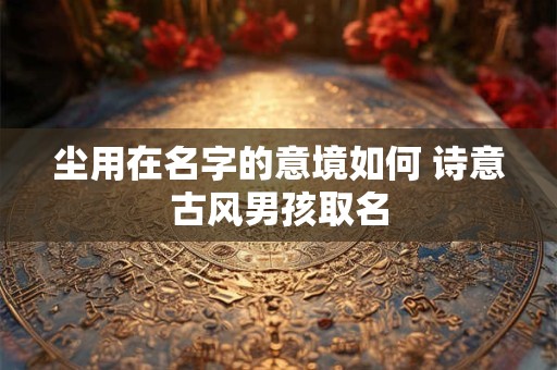 尘用在名字的意境如何 诗意古风男孩取名