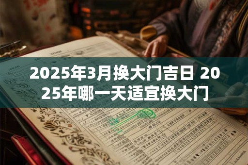 2025年3月换大门吉日 2025年哪一天适宜换大门