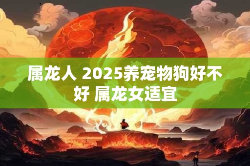 属龙人 2025养宠物狗好不好 属龙女适宜