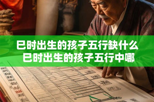 巳时出生的孩子五行缺什么 巳时出生的孩子五行中哪个缺失 巳时出生的孩子五行缺什么 巳时出生的孩子五行中哪个缺失