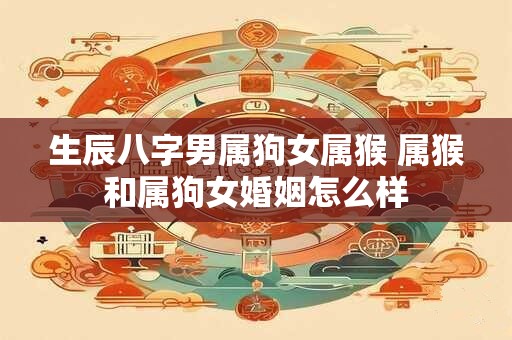 生辰八字男属狗女属猴 属猴和属狗女婚姻怎么样 生辰八字男属狗女属猴 属猴和属狗女婚姻怎么样