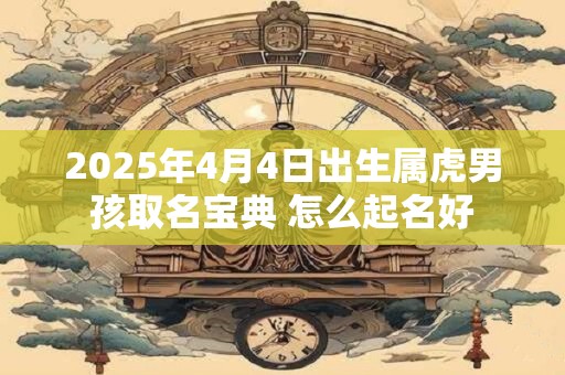 2025年4月4日出生属虎男孩取名宝典 怎么起名好