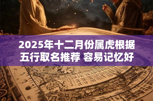 2025年十二月份属虎根据五行取名推荐 容易记忆好听名字
